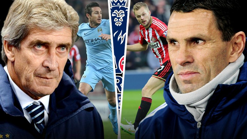 Manuel Pellegrini (kiri) dan Gus Poyet Copyright: &copy; Grafis: Eli Suhaeli/INDOSPORT/GETTY IMAGES
